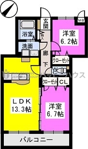 ソシアⅠ / 302号室 間取り