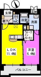 ベスタ櫛原 / 205号室 間取り