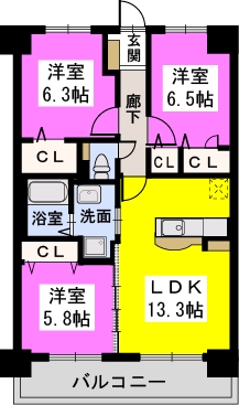 ヴェルドミールⅡ / 403号室 間取り