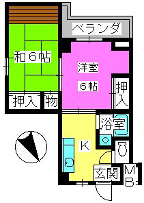 銀水ビル / 401号室 間取り