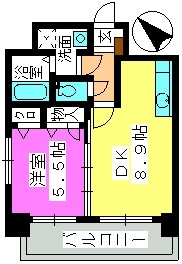 コンフォール博多駅南 / 1101号室 間取り