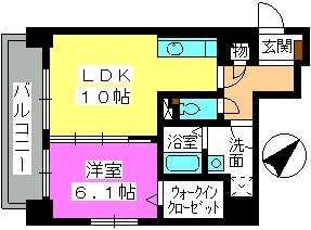 コンフォール博多駅南 / 1202号室 間取り
