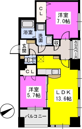 ベイシック薬院 / 1002号室 間取り