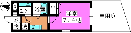 ワグキューブ / 105号室 間取り