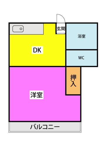 第二松田マンション / 203号室 間取り