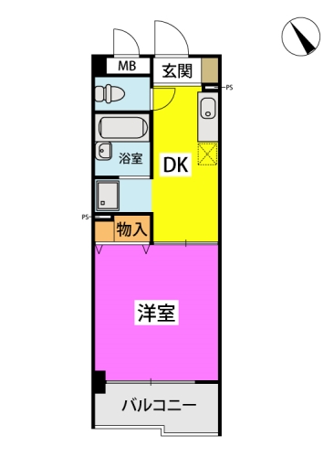 リファインドYM / 404号室 間取り