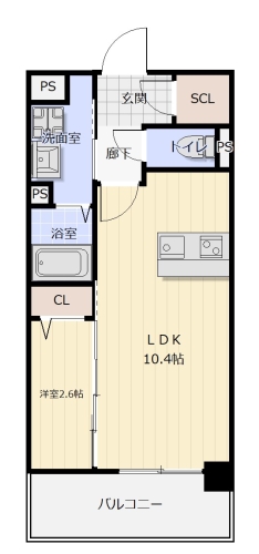 アビターレ博多 / 203号室 間取り