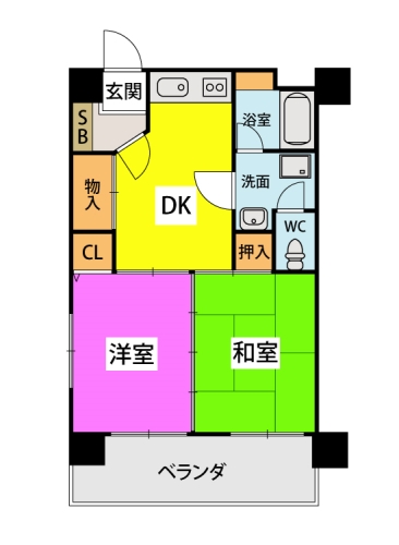 四十川ビル / 804号室 間取り